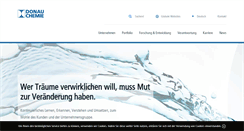 Desktop Screenshot of donau-chemie-group.com